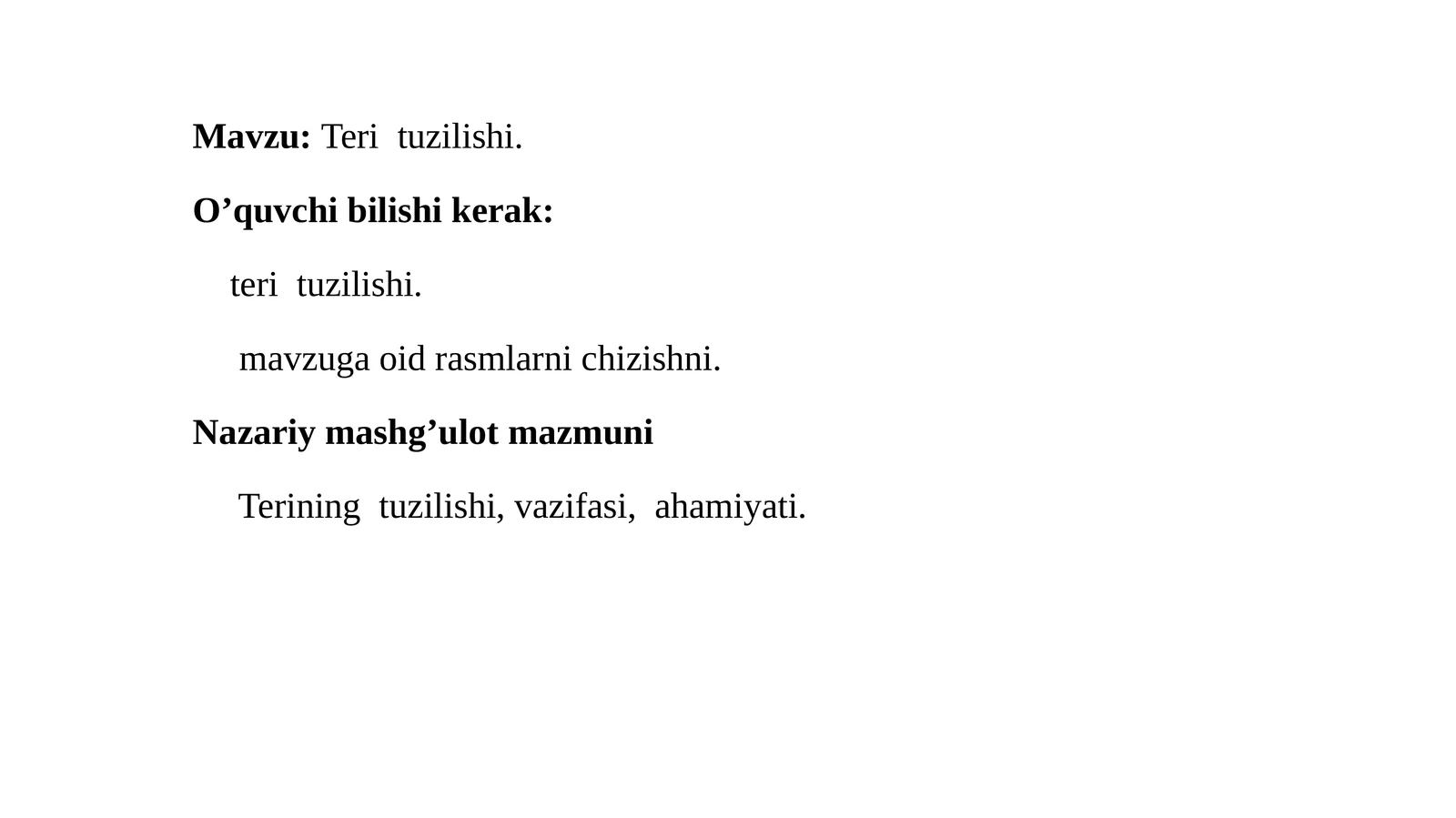 Terituzilishi