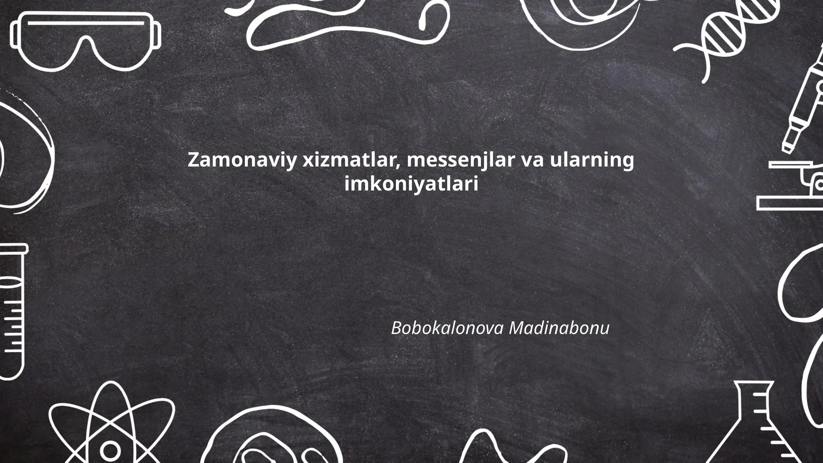 Zamonaviy xizmatlar, messenjlar va ularning imkoniyatlari