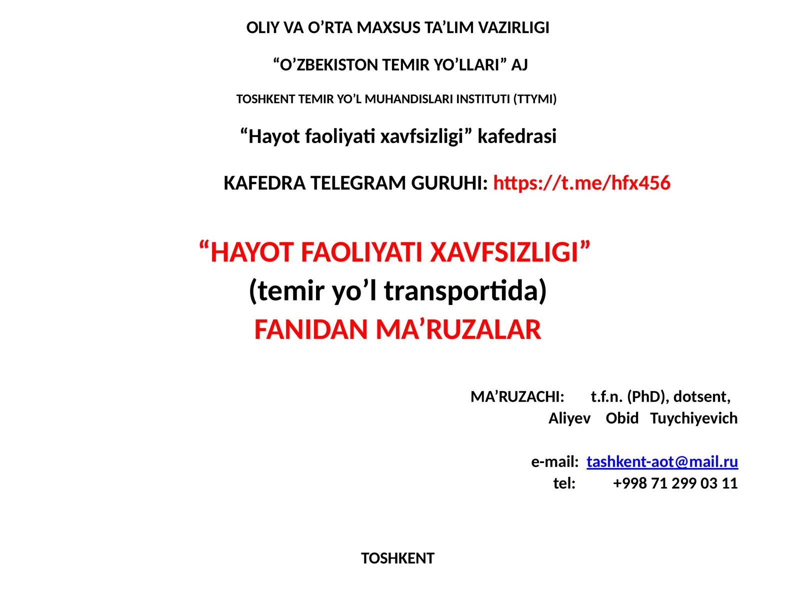 Yuqoribosimostidaishlovchiidishvaapparatlarnixavfsizligi