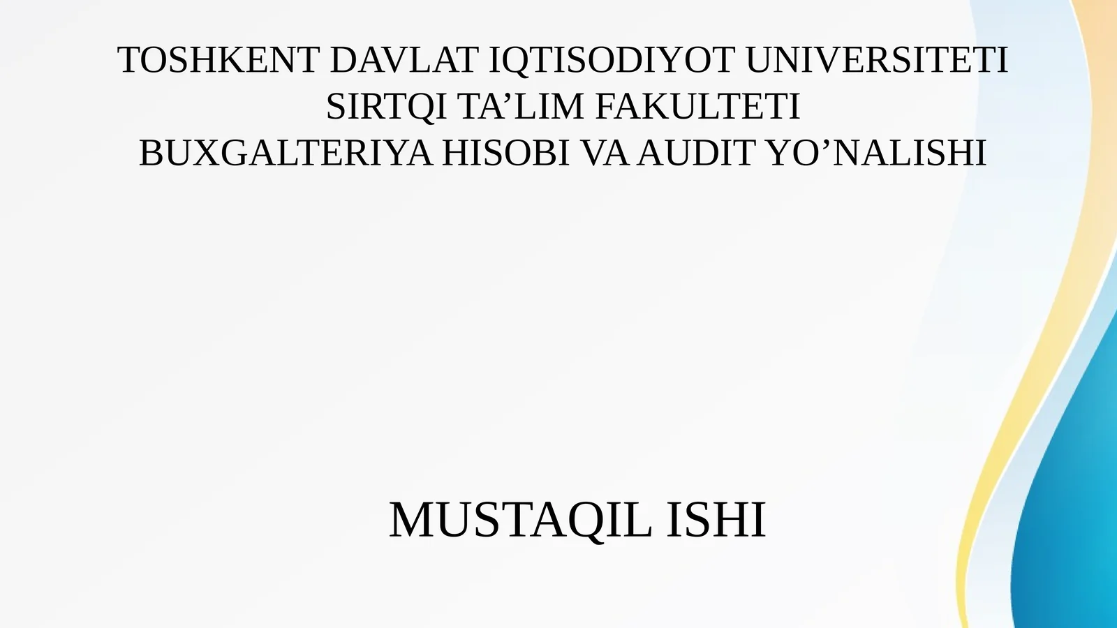 Tovarlarni Joriy Hisob va Balansda Baholanishini Tekshirish