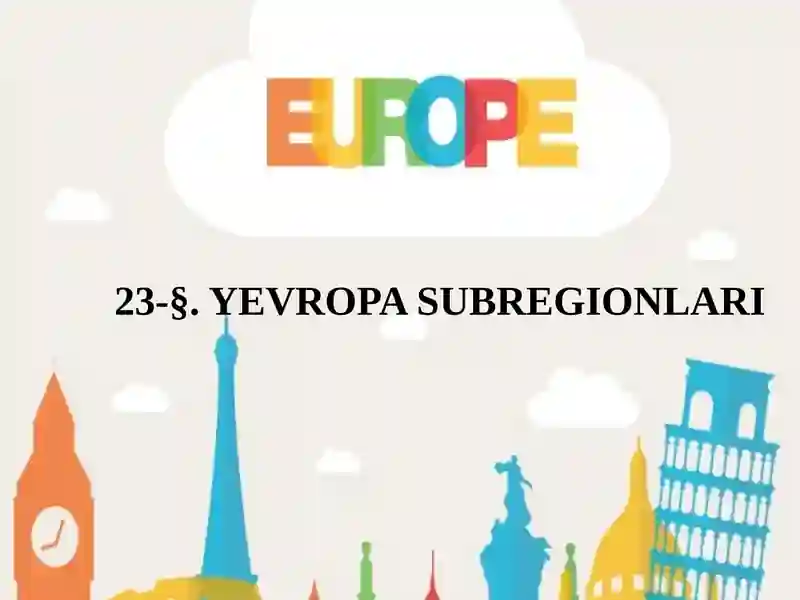 YEVROPA SUBREGIONLARI