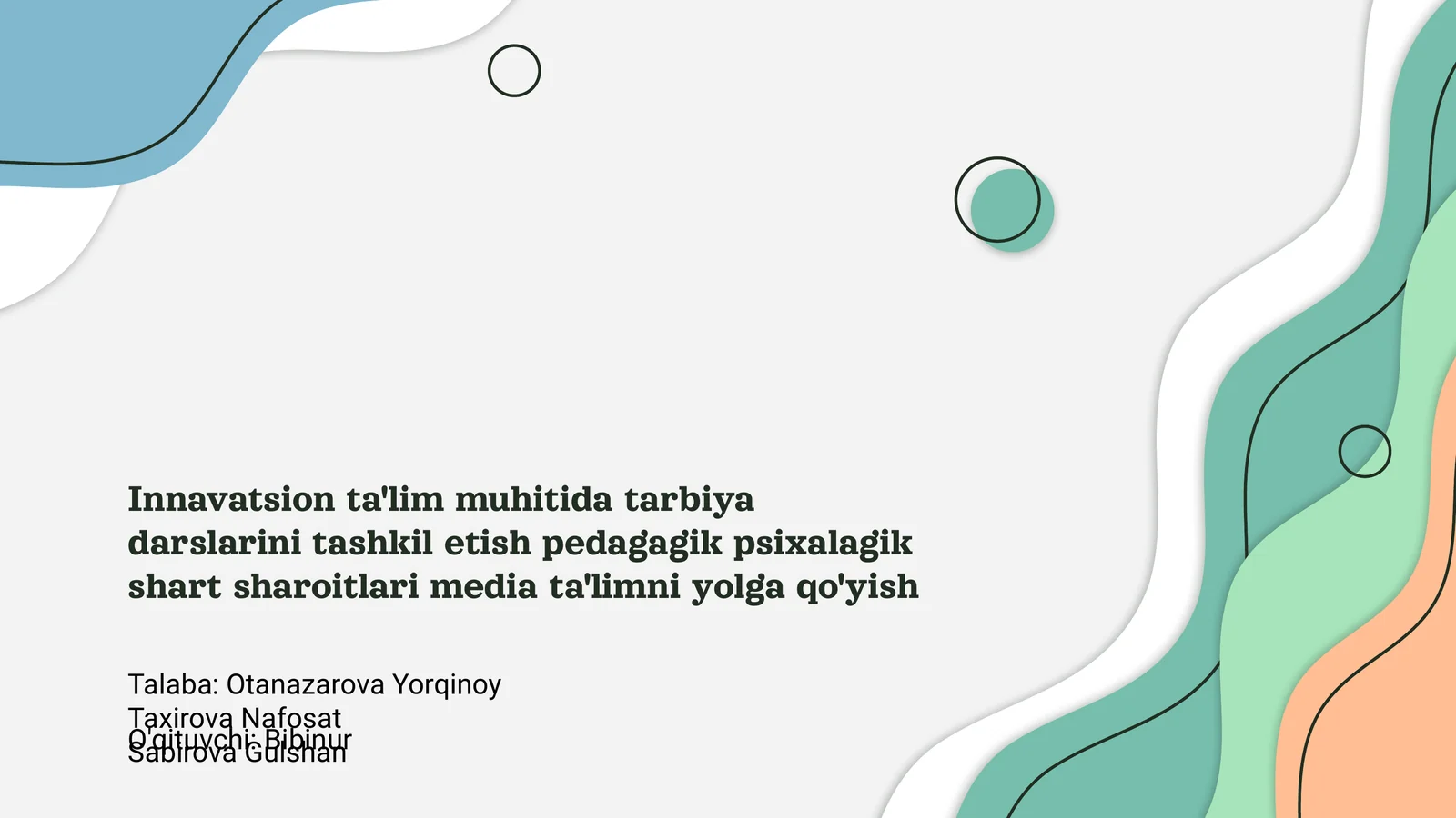 Innovatsion ta'lim muhiti