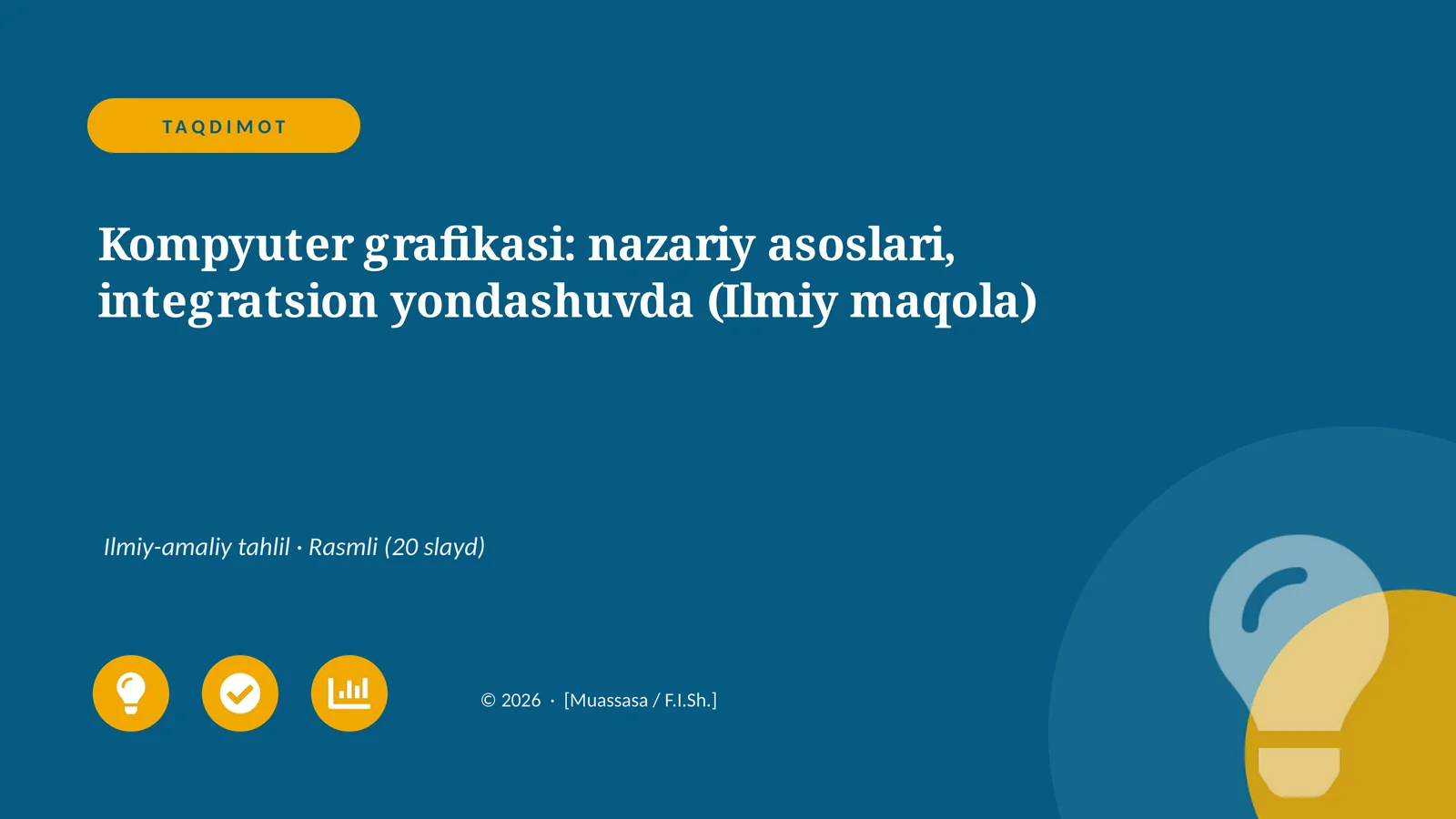 Kompyuter grafikasi: nazariy asoslari, integratsion yondashuvda