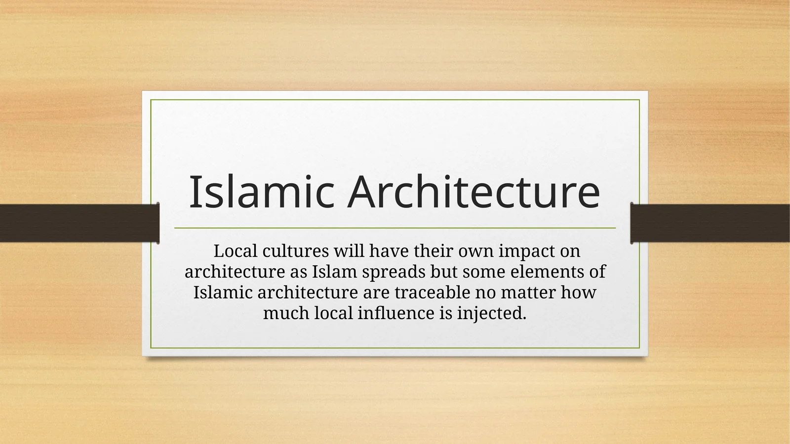 Islamic Architecture