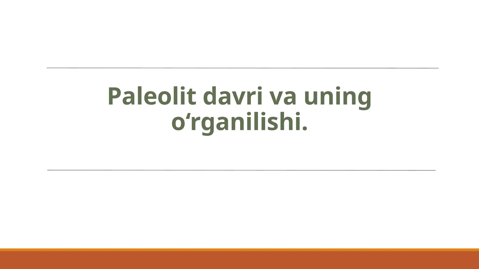 Paleolit davri