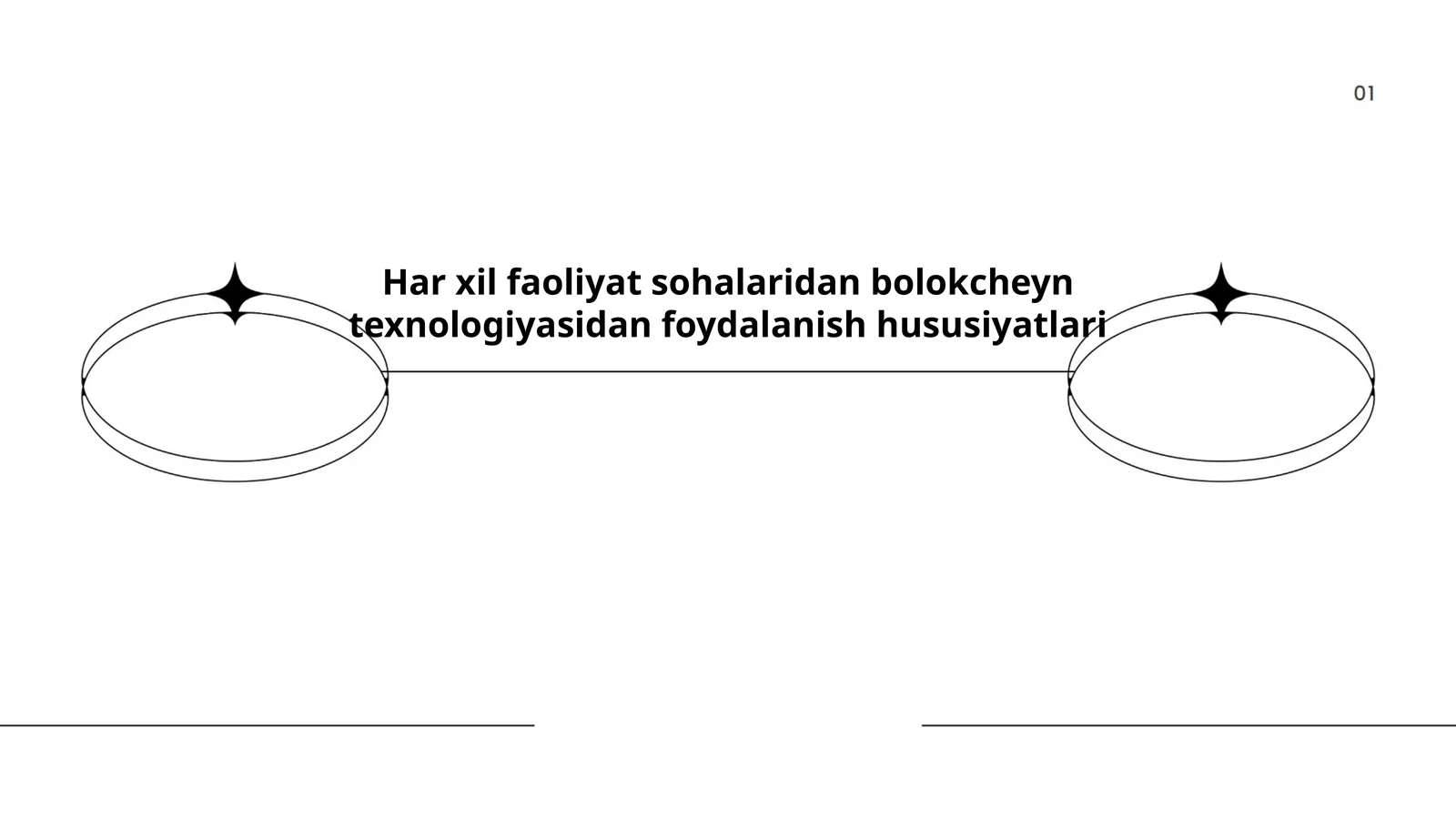 Har xil faoliyat sohalaridan bolokcheyn texnologiyasidan foydalanish hususiyatlari