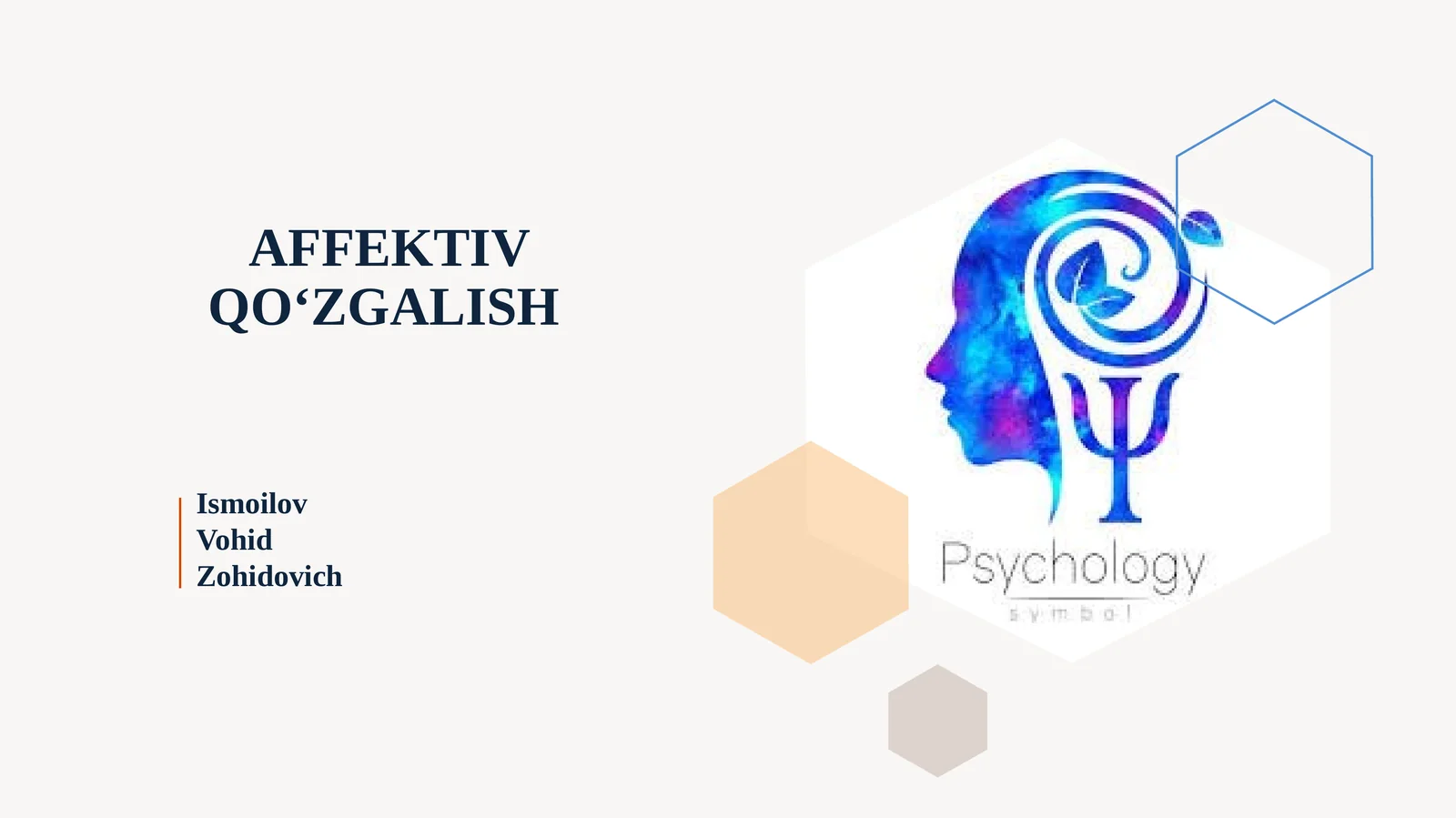 AFFEKTIV QO‘ZGALISH