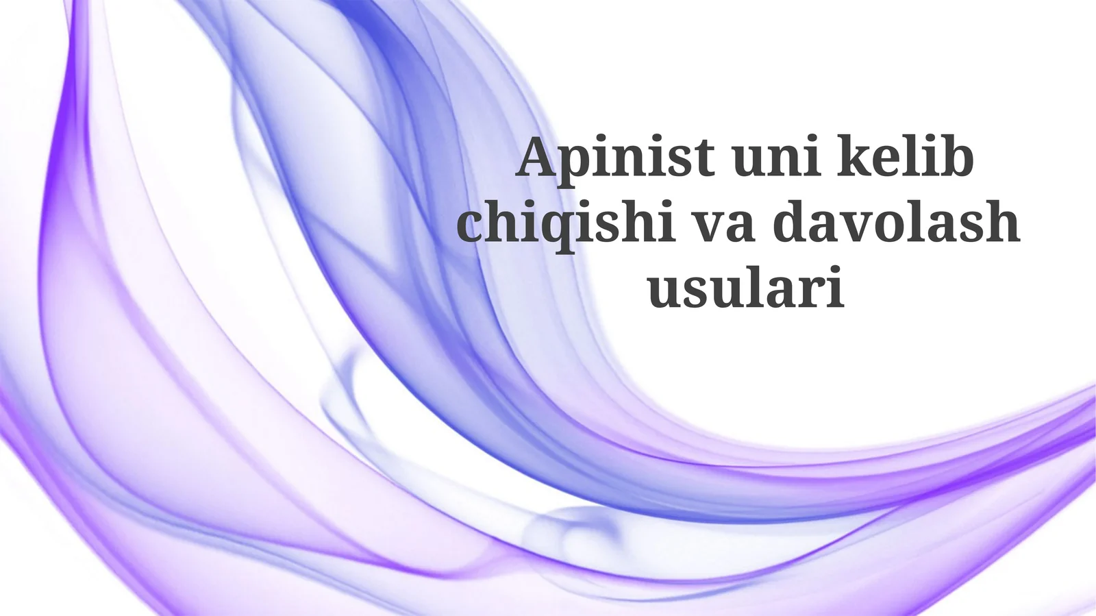 Appenditsitning tashxisi va diagnostikasi