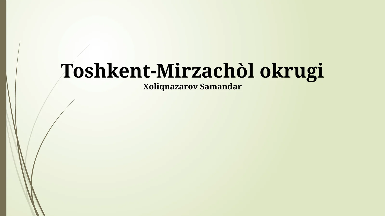 Toshkent-Mirzachòl okrugi