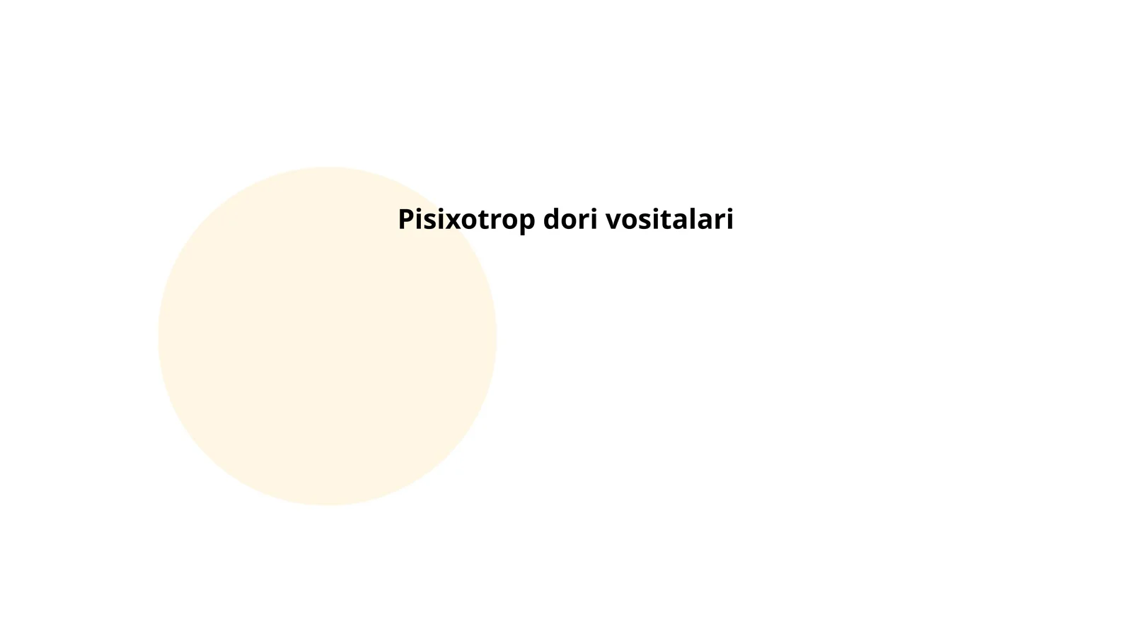 Pisixotrop dori vositalari
