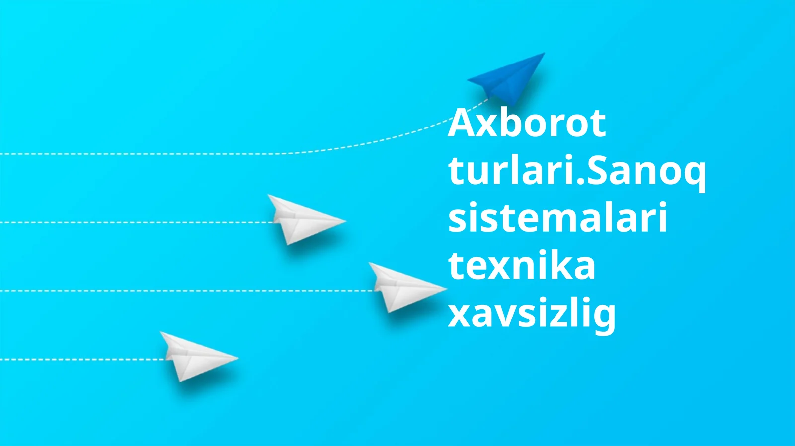 Axborot turlari