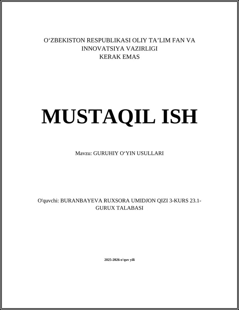 Rolli o‘yinlar (dramaturgiya va simulyatsiya)