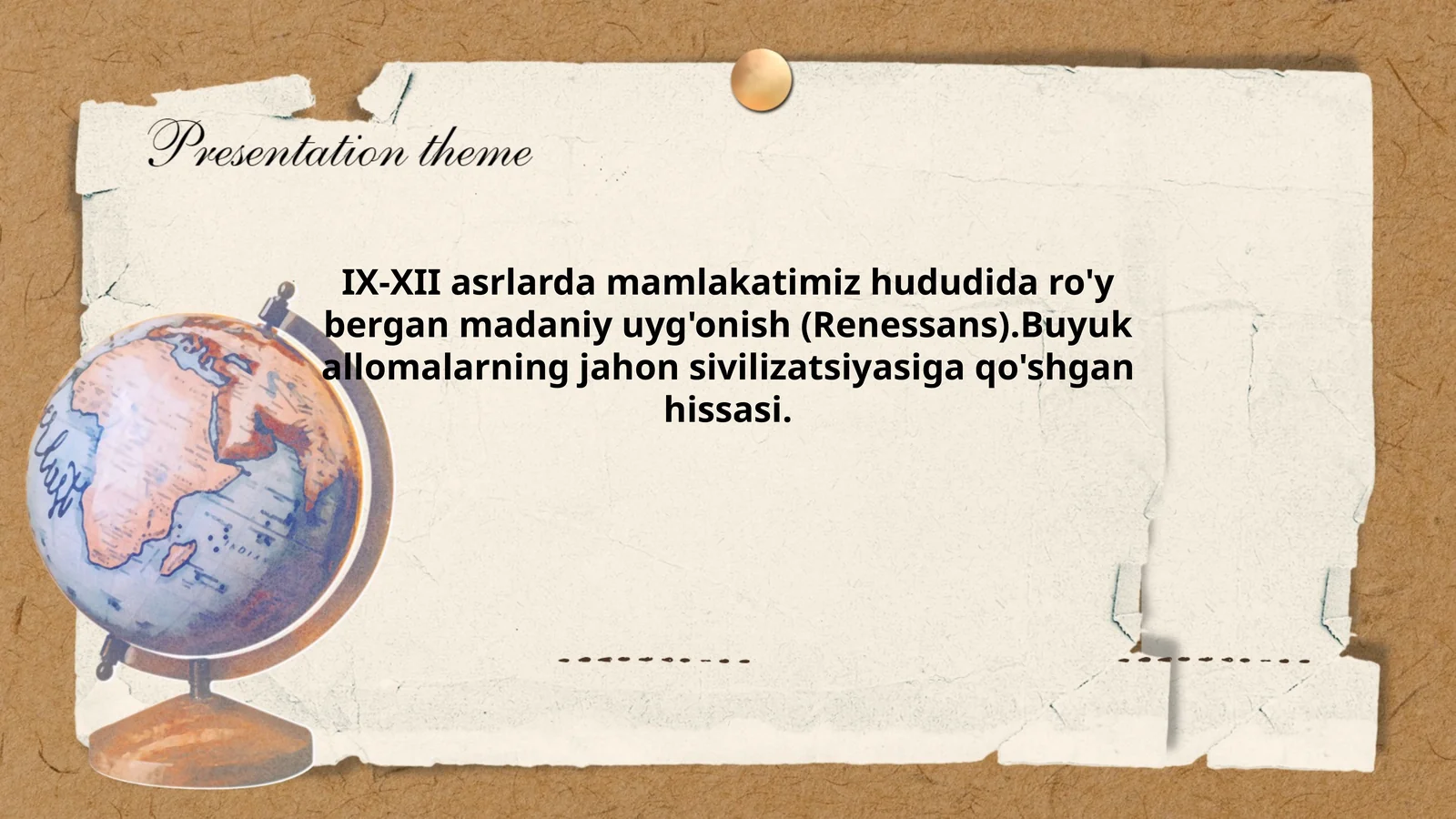 IX-XII asrlarda mamlakatimiz hududida ro'y bergan madaniy uyg'onish (Renessans)