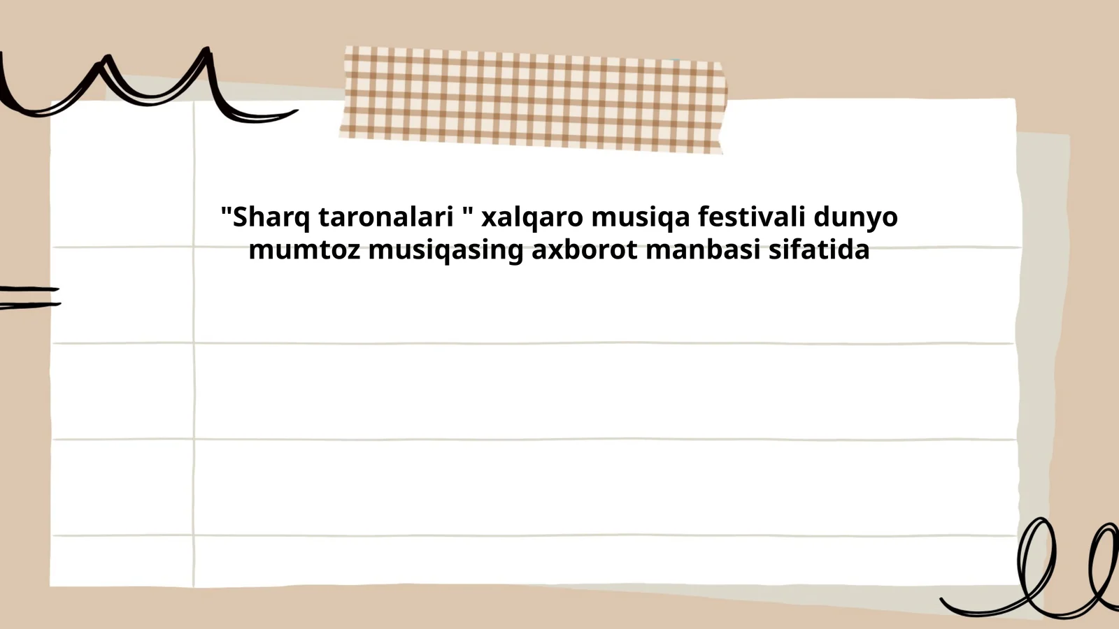 Sharq Taronalari festivali