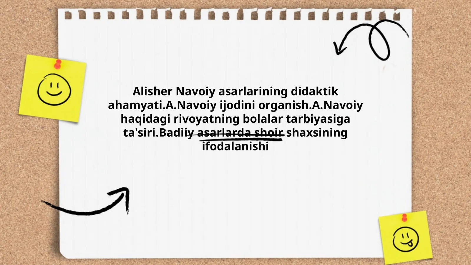 Alisher Navoiy asarlarining didaktik ahamyati