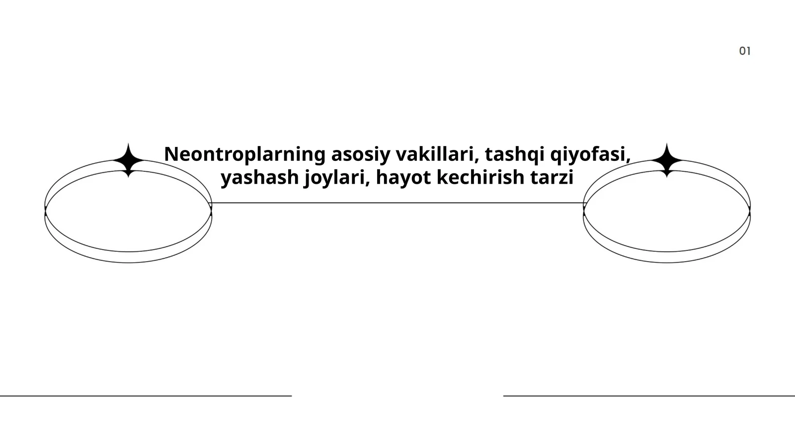 Neontroplarning asosiy vakillari, tashqi qiyofasi, yashash joylari, hayot kechirish tarzi