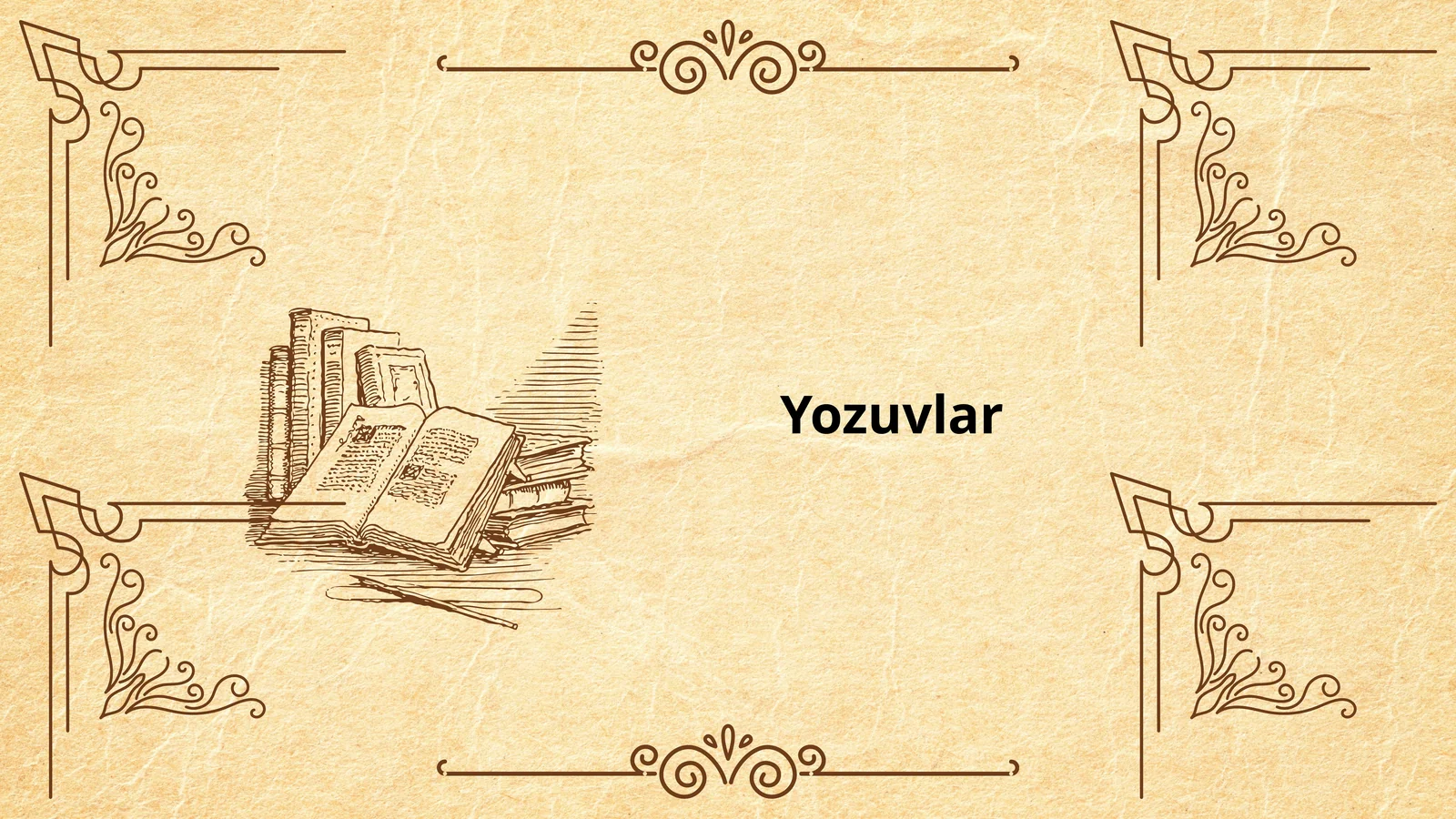 Yozuvlar