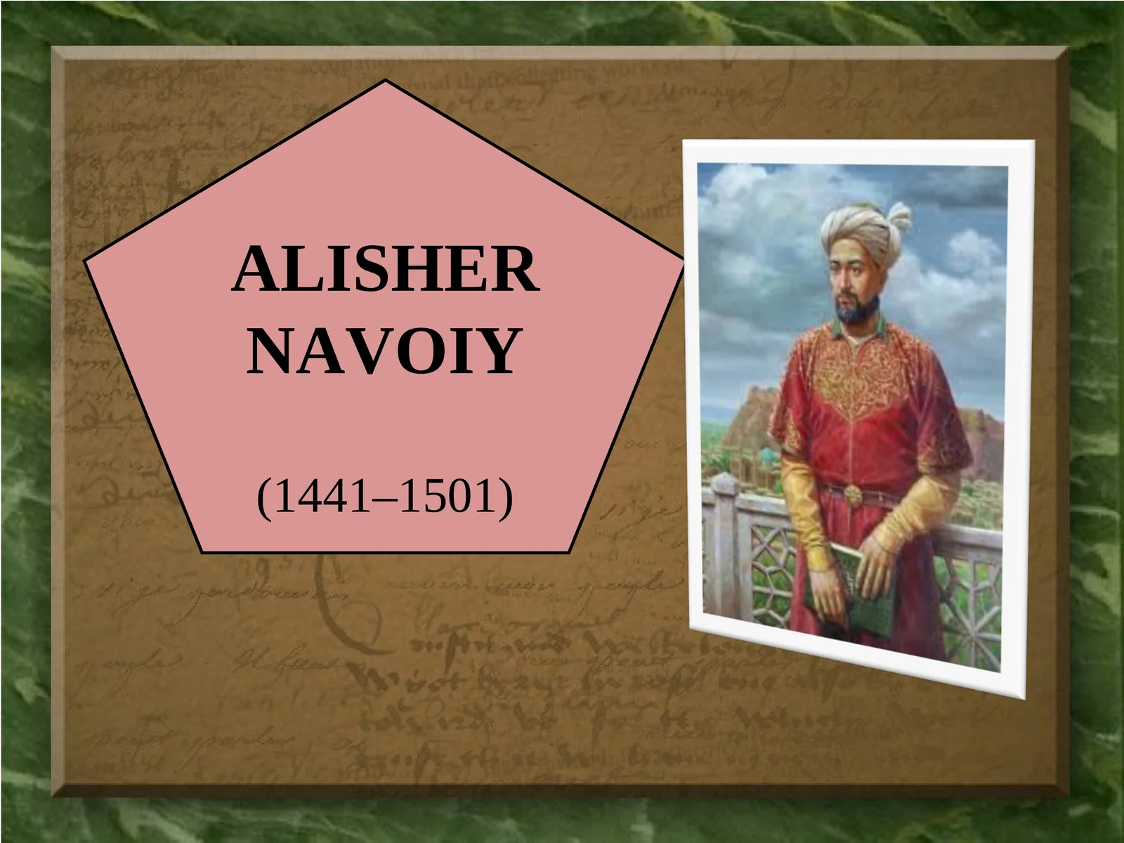 ALISHER NAVOIY «MAKORIM UL-AXLOQ»DAN PARCHALAR