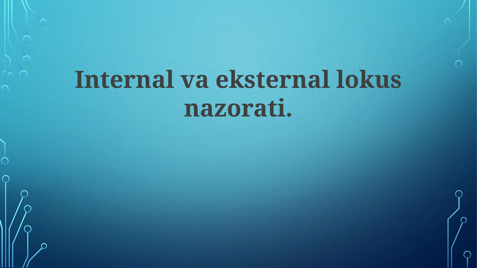 Lokus nazorati