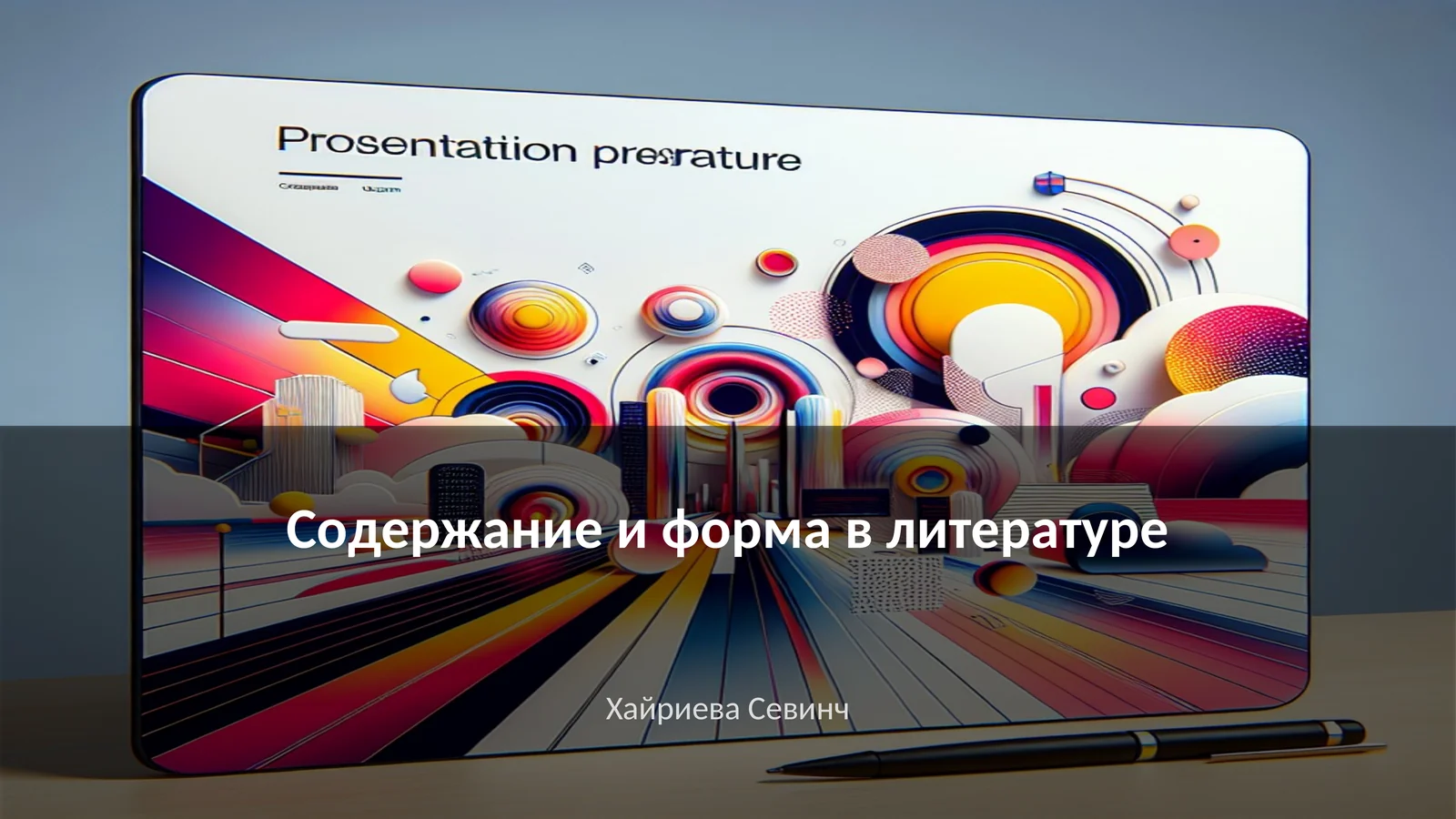 Содержание и форма в литературе