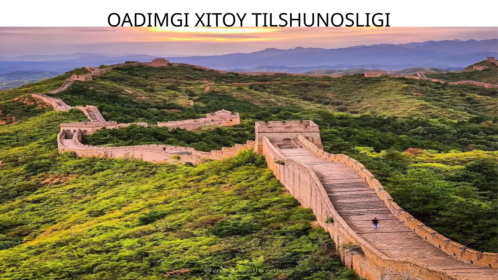 Qadimgi xitoy tilshunosligi