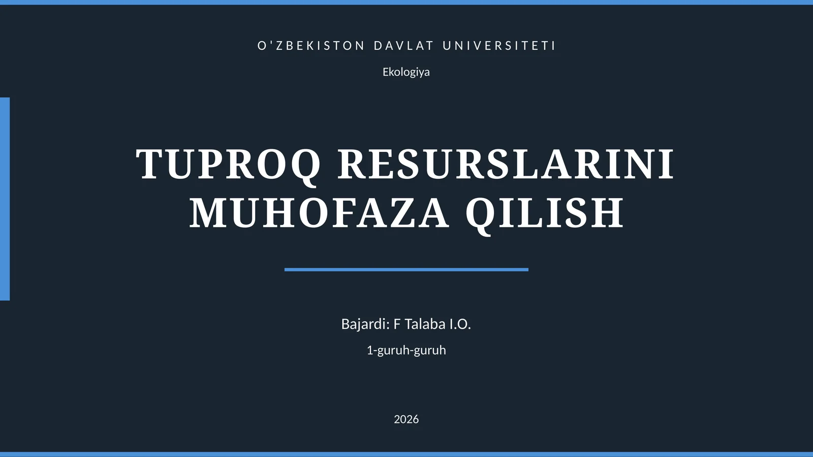 Ekologiya
