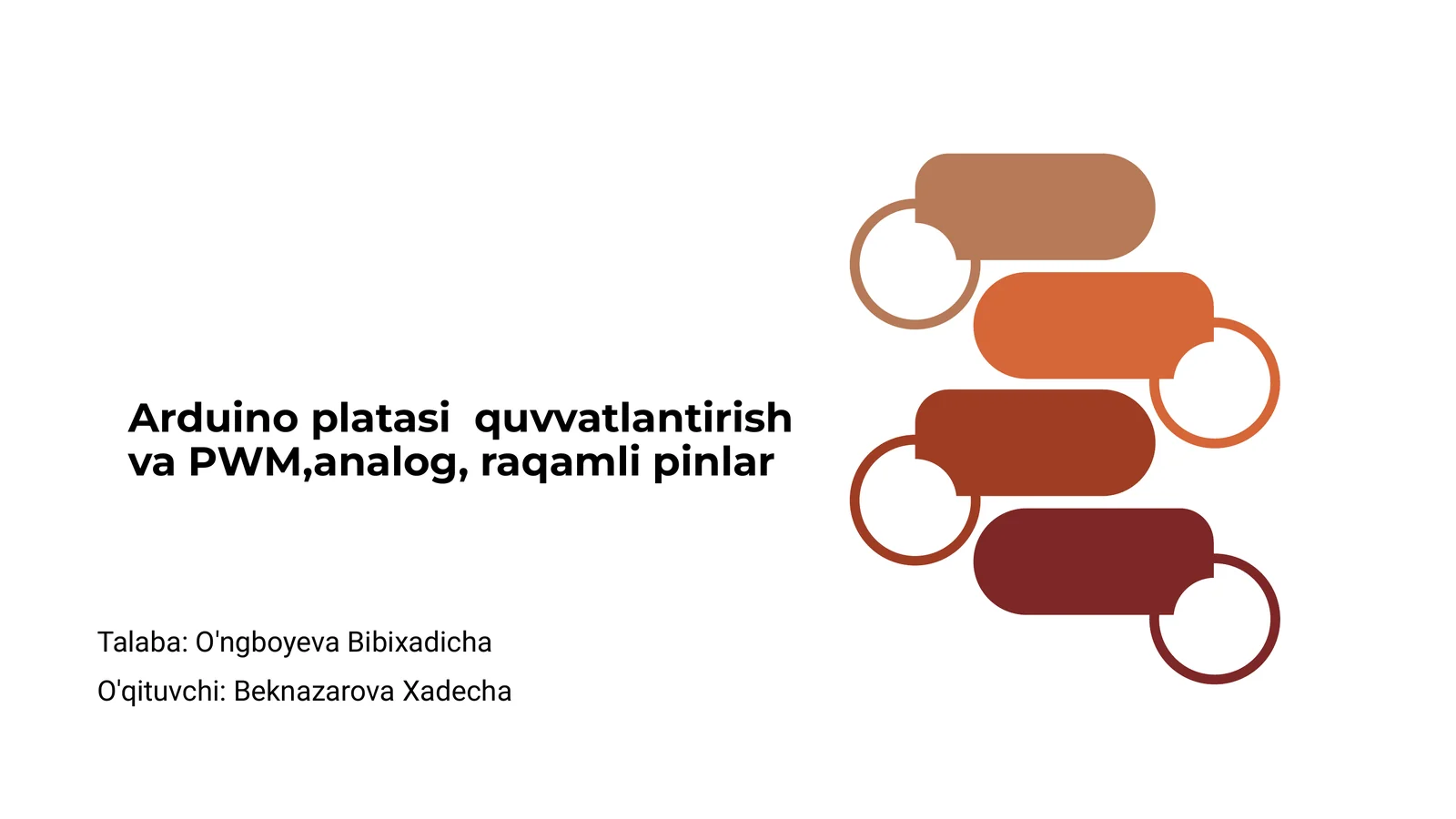 Arduino platasi quvvatlantirish va PWM, analog, raqamli pinlar
