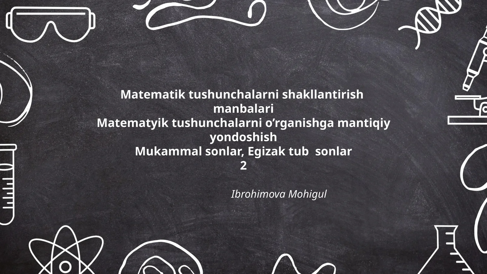 Matematik tushunchalarni shakllantirish manbalari