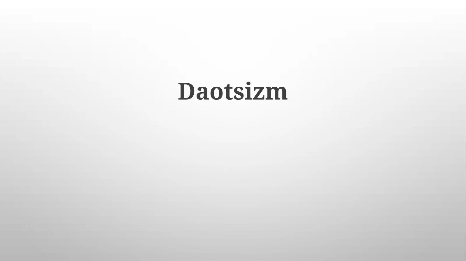 Daotsizm