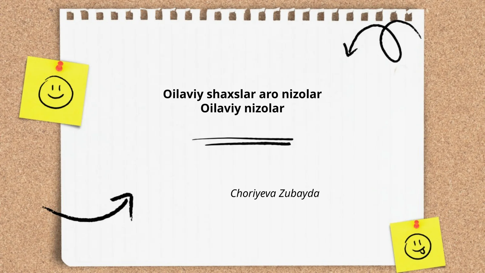 Oilaviy shaxslar aro nizolar