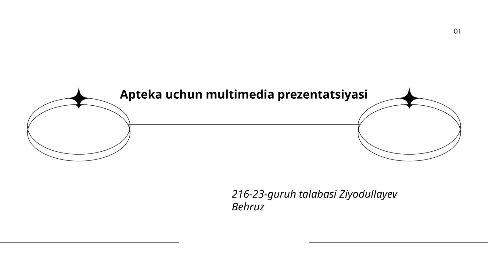 Apteka uchun multimedia prezentatsiyasi