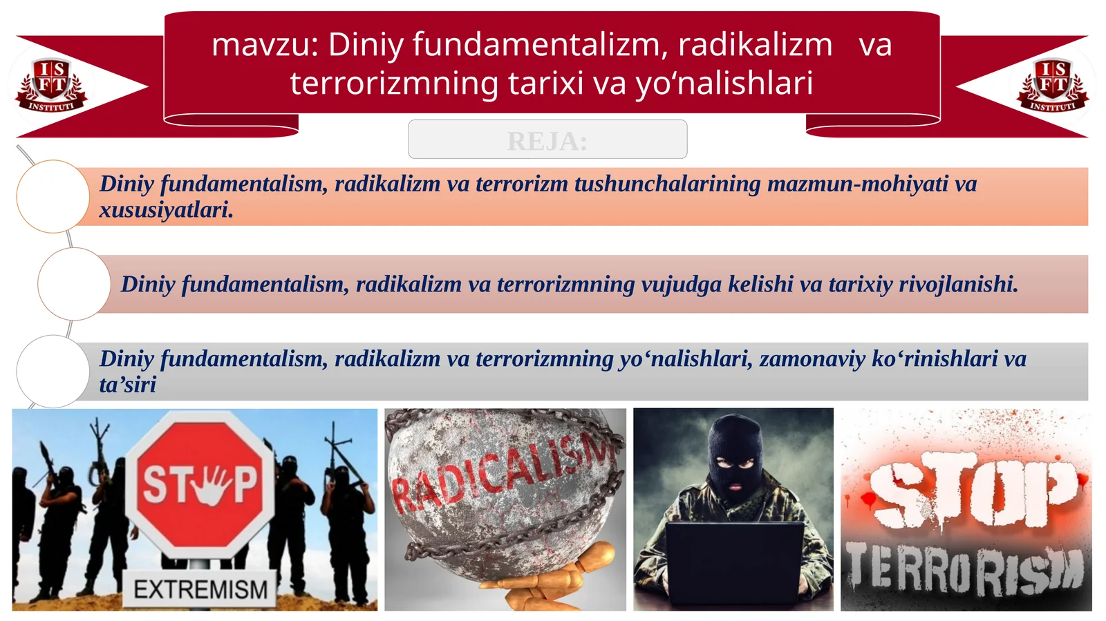 Diniy fundamentalizm, radikalizm va terrorizmning tarixi va yo‘nalishlari