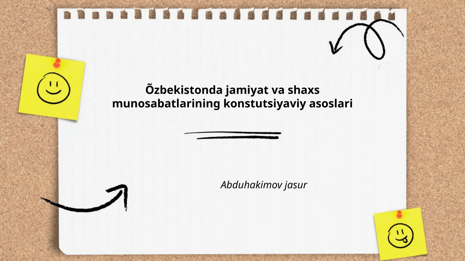 Õzbekistonda jamiyat va shaxs munosabatlarining konstutsiyaviy asoslari