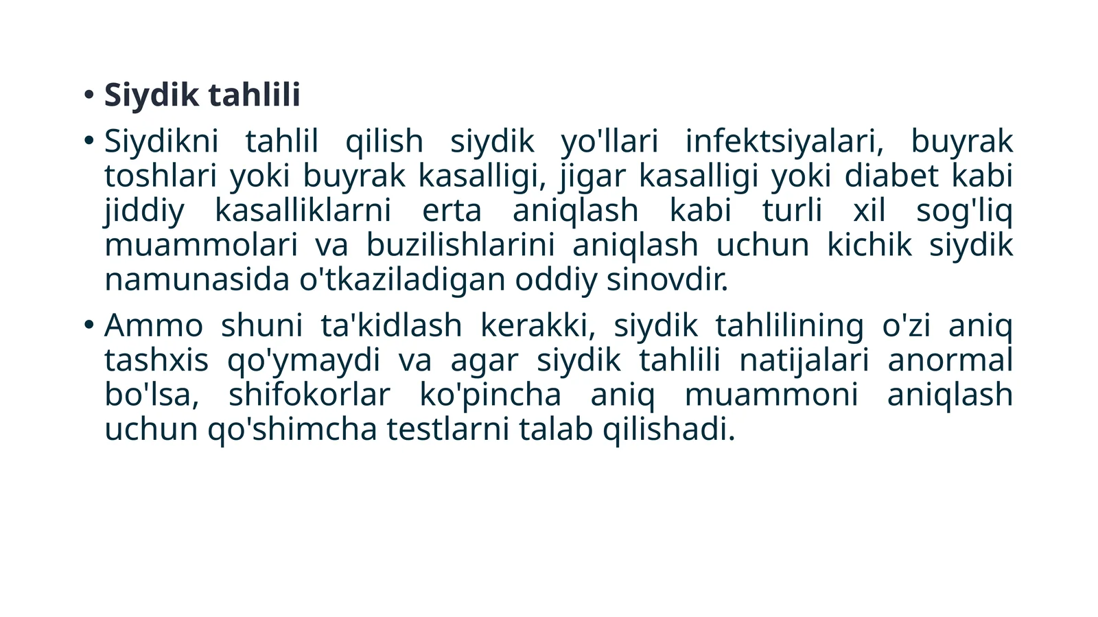 Siydik tahlili