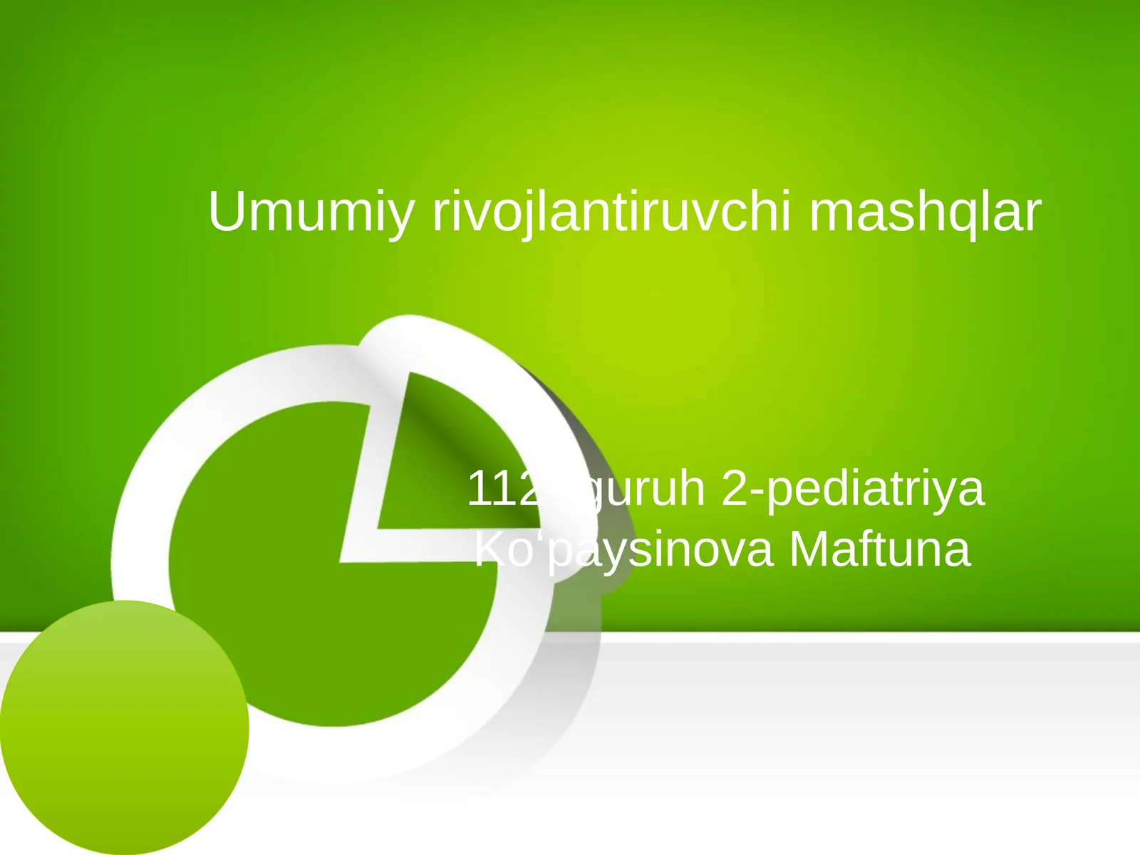 Umumiyrivojlantiruvchimashqlar