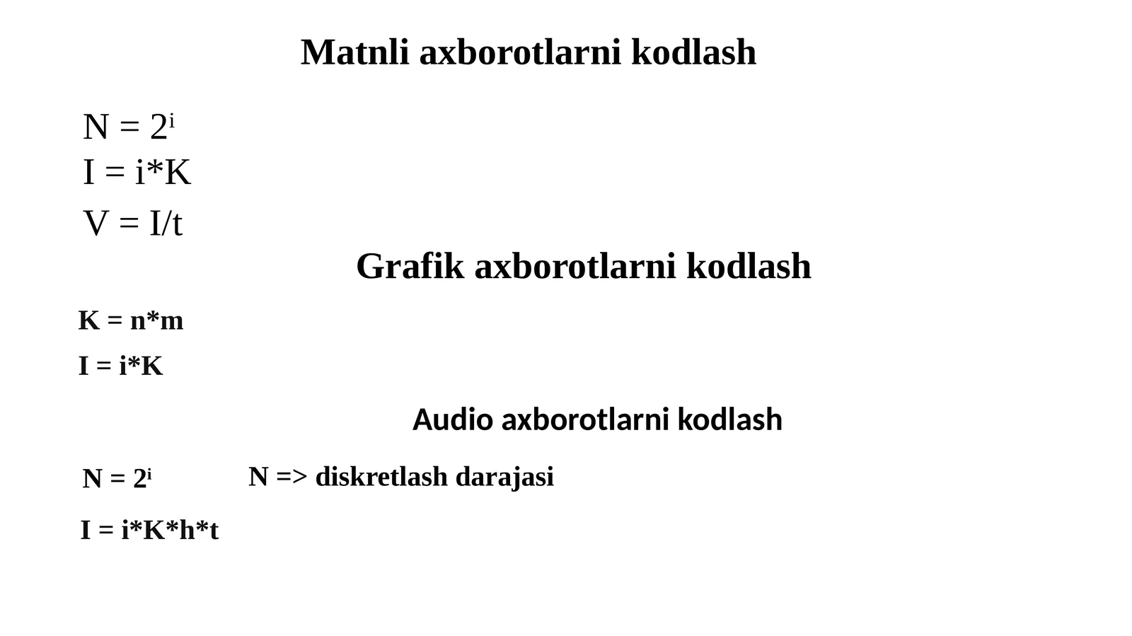 Matnliaxborotlarnikodlash