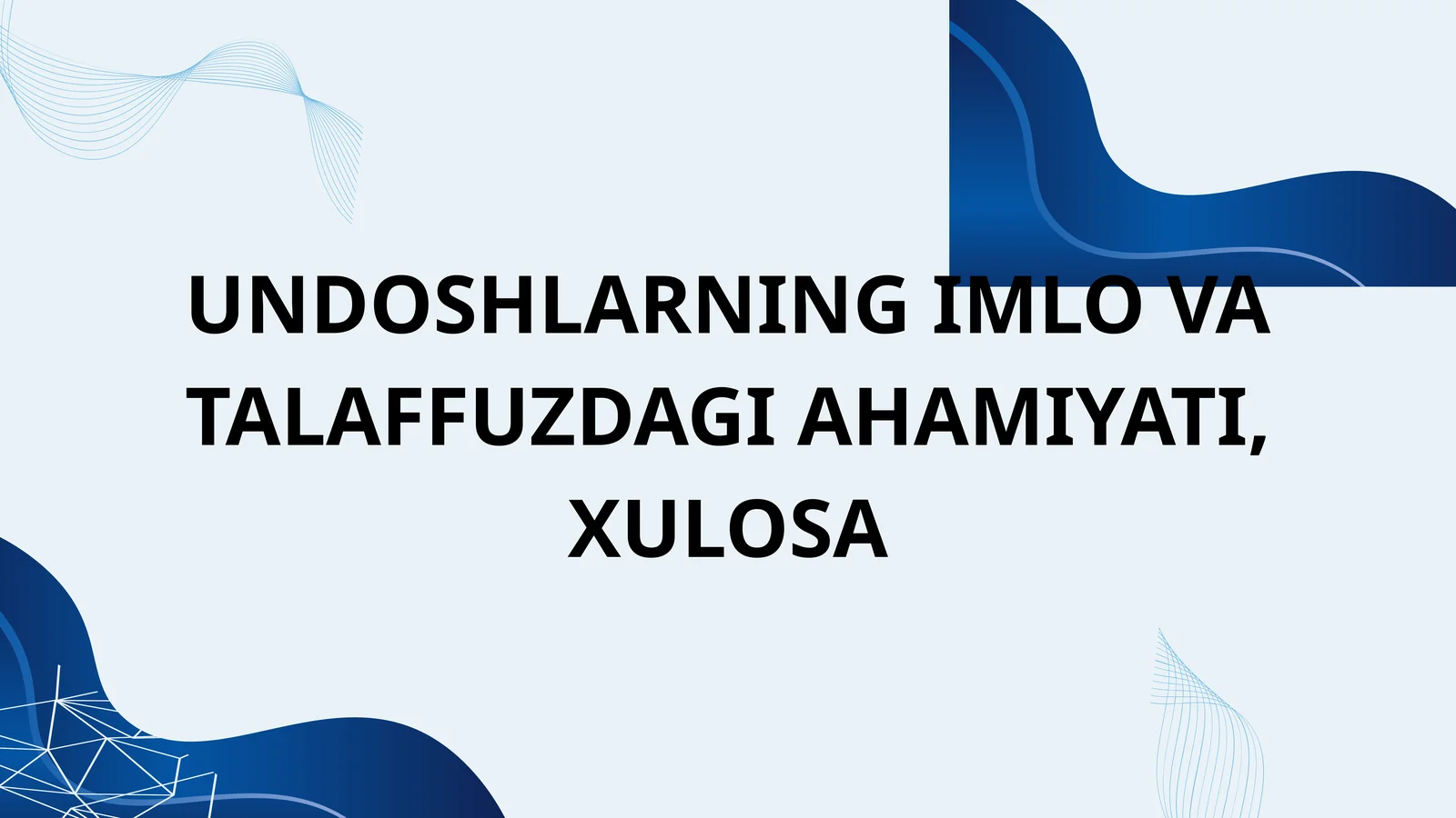 Undoshlar