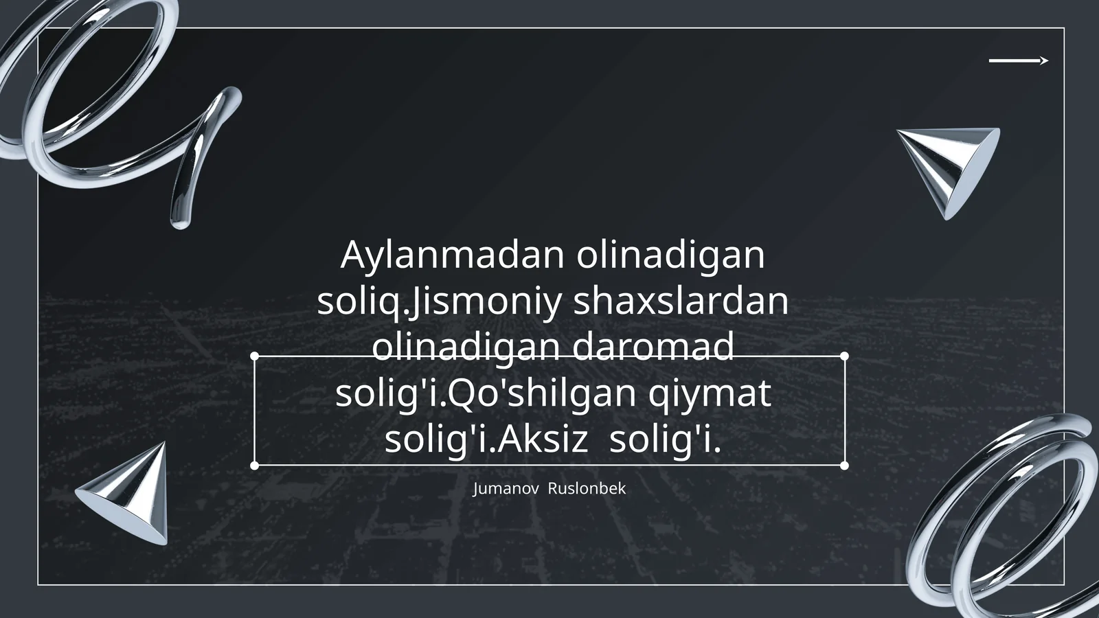 Aylanmadan olinadigan soliq va uning hisoblash usullari
