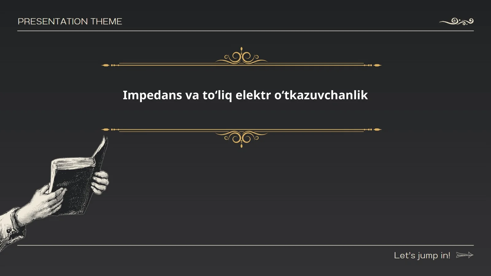 Impedans va to‘liq elektr o‘tkazuvchanlik