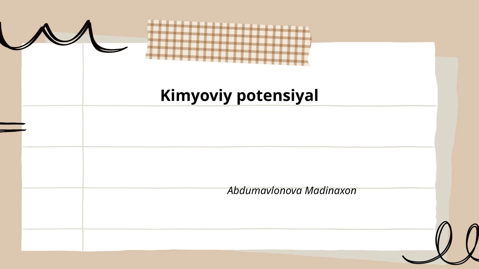 Kimyoviy potensial