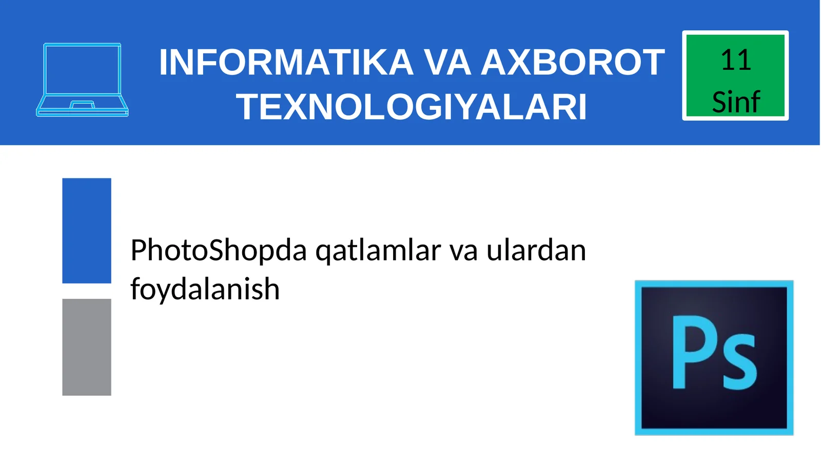 INFORMATIKA VA AXBOROT TEXNOLOGIYALARI