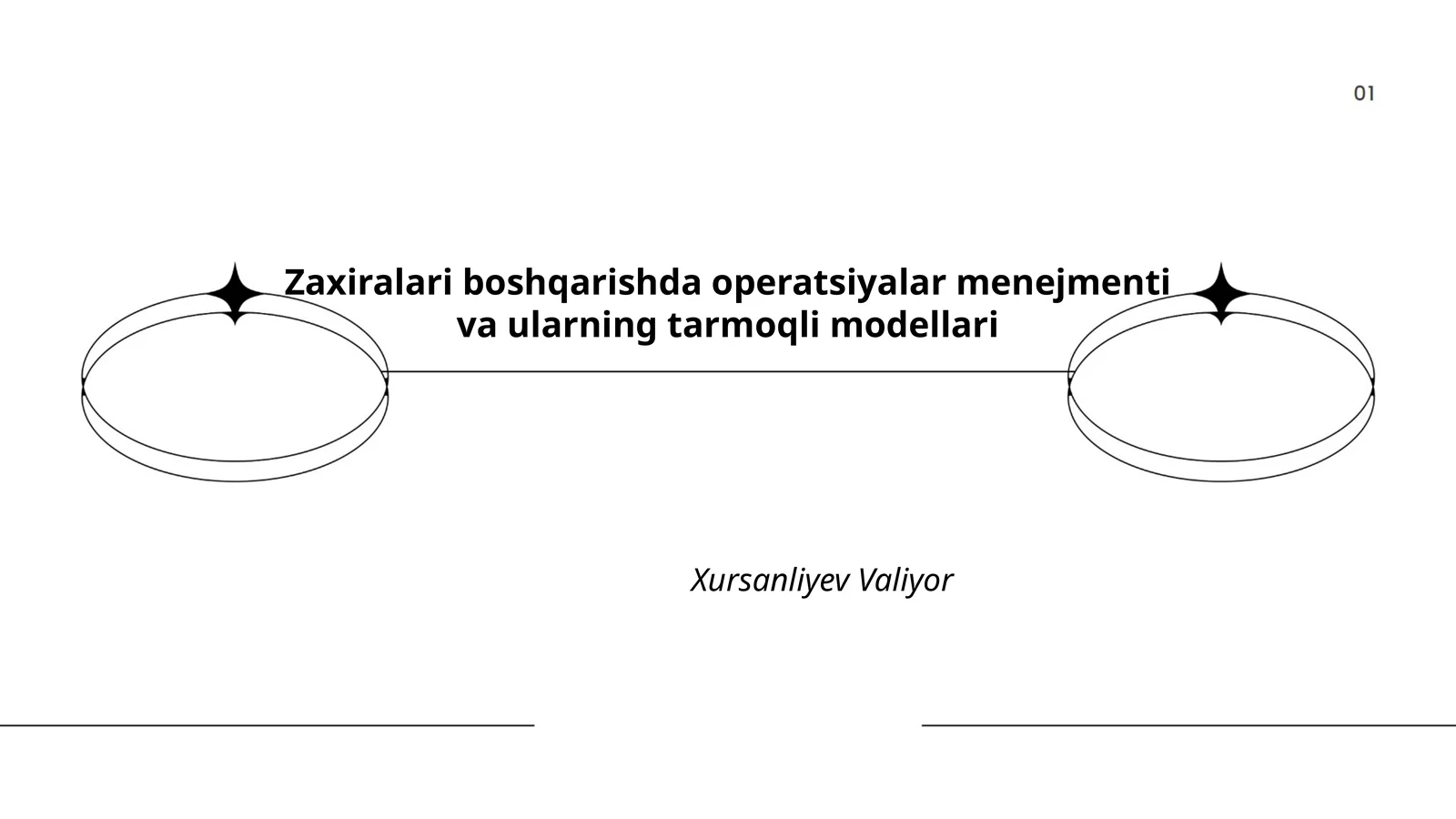 Zaxiralari boshqarishda operatsiyalar menejmenti va ularning tarmoqli modellari