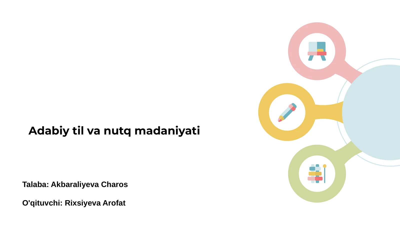 Adabiy til va nutq madaniyati