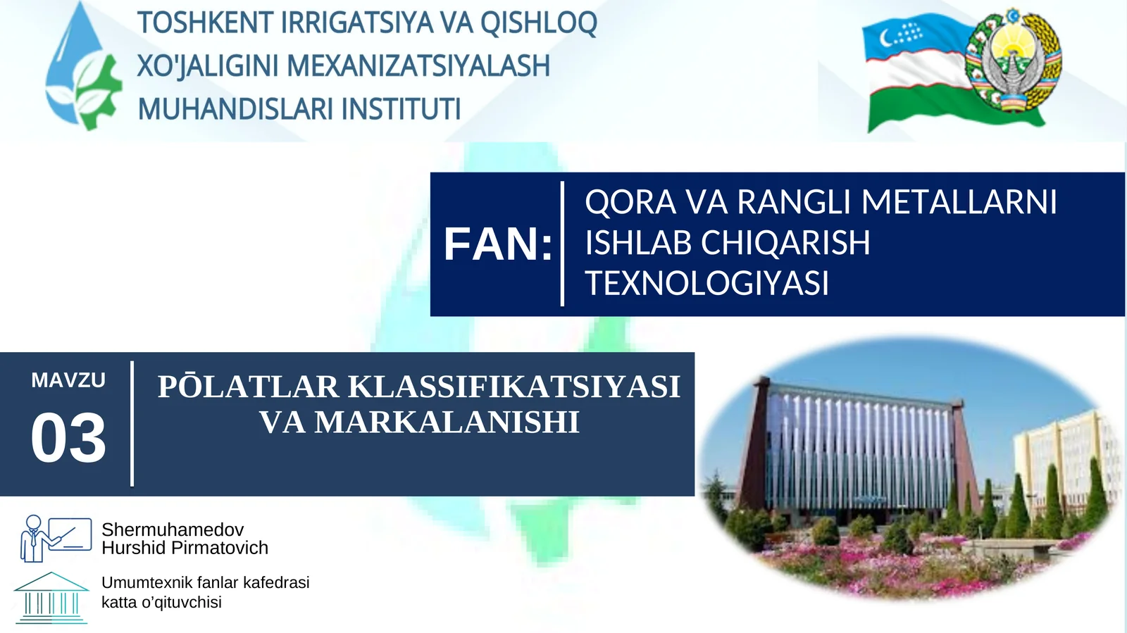 PŌLATLARKLASSIFIKATSIYASI VA MARKALANISHI