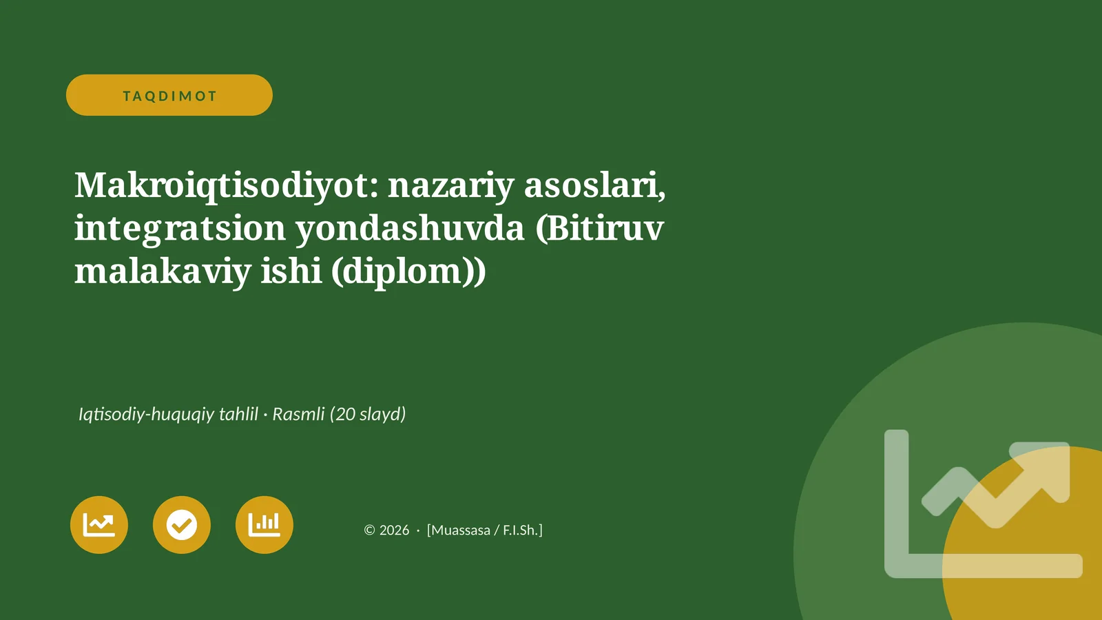Makroiqtisodiyot: nazariy asoslari, integratsion yondashuvda (Bitiruv malakaviy ishi (diplom))