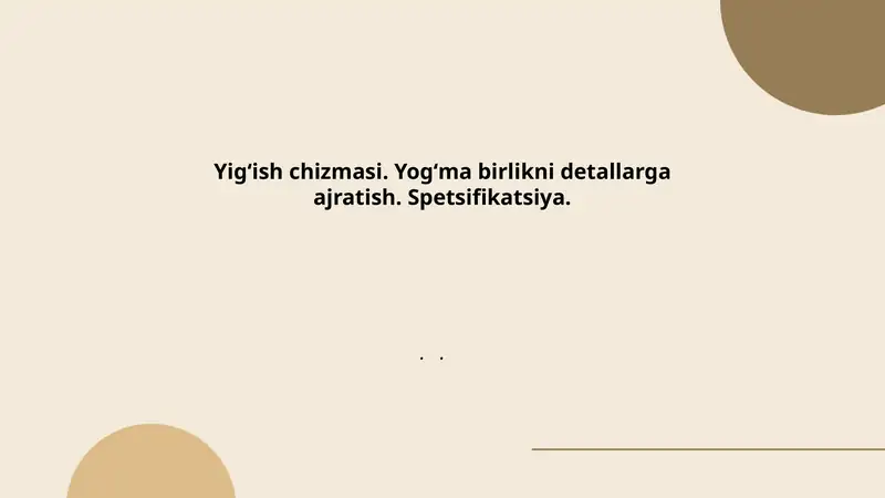 yigʻish chizmalari