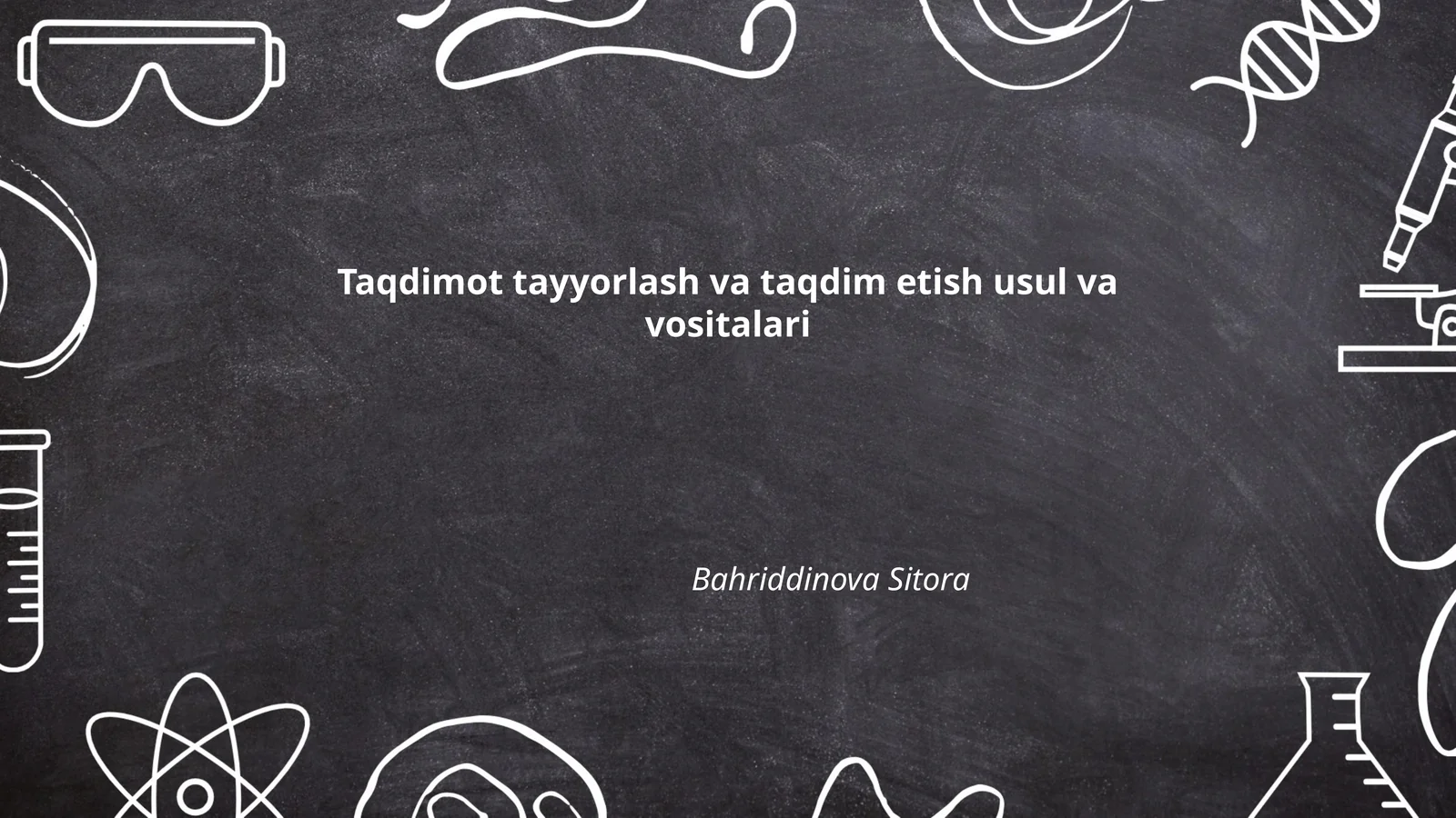 Taqdimot tayyorlash va taqdim etish usul va vositalari