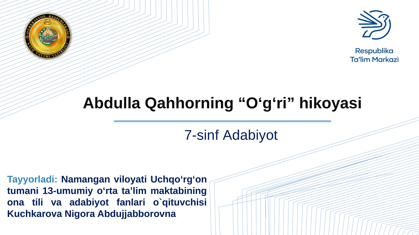 Abdulla Qahhorning “O‘g‘ri” hikoyasi