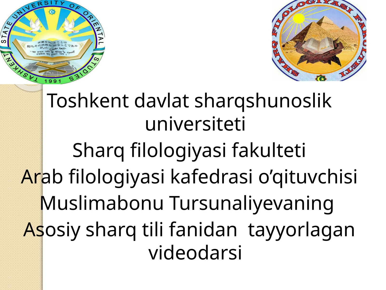 Zaif fe’llarning o‘tgan zamonda tuslanishi