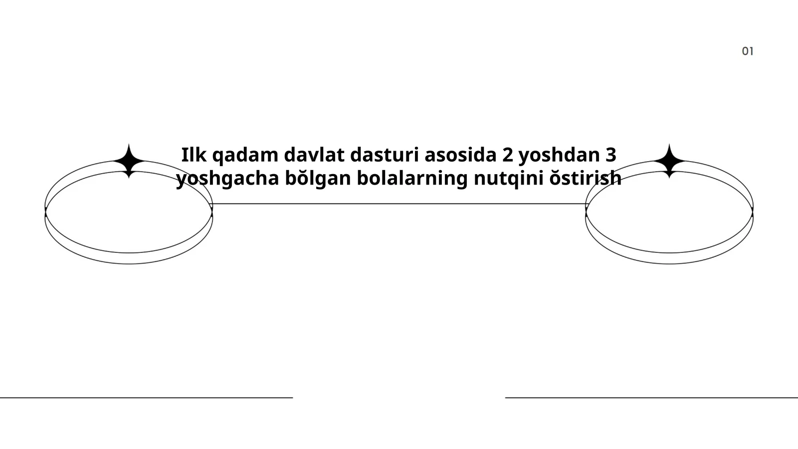 Ilk qadam davlat dasturi asosida 2 yoshdan 3 yoshgacha bŏlgan bolalarning nutqini ŏstirish